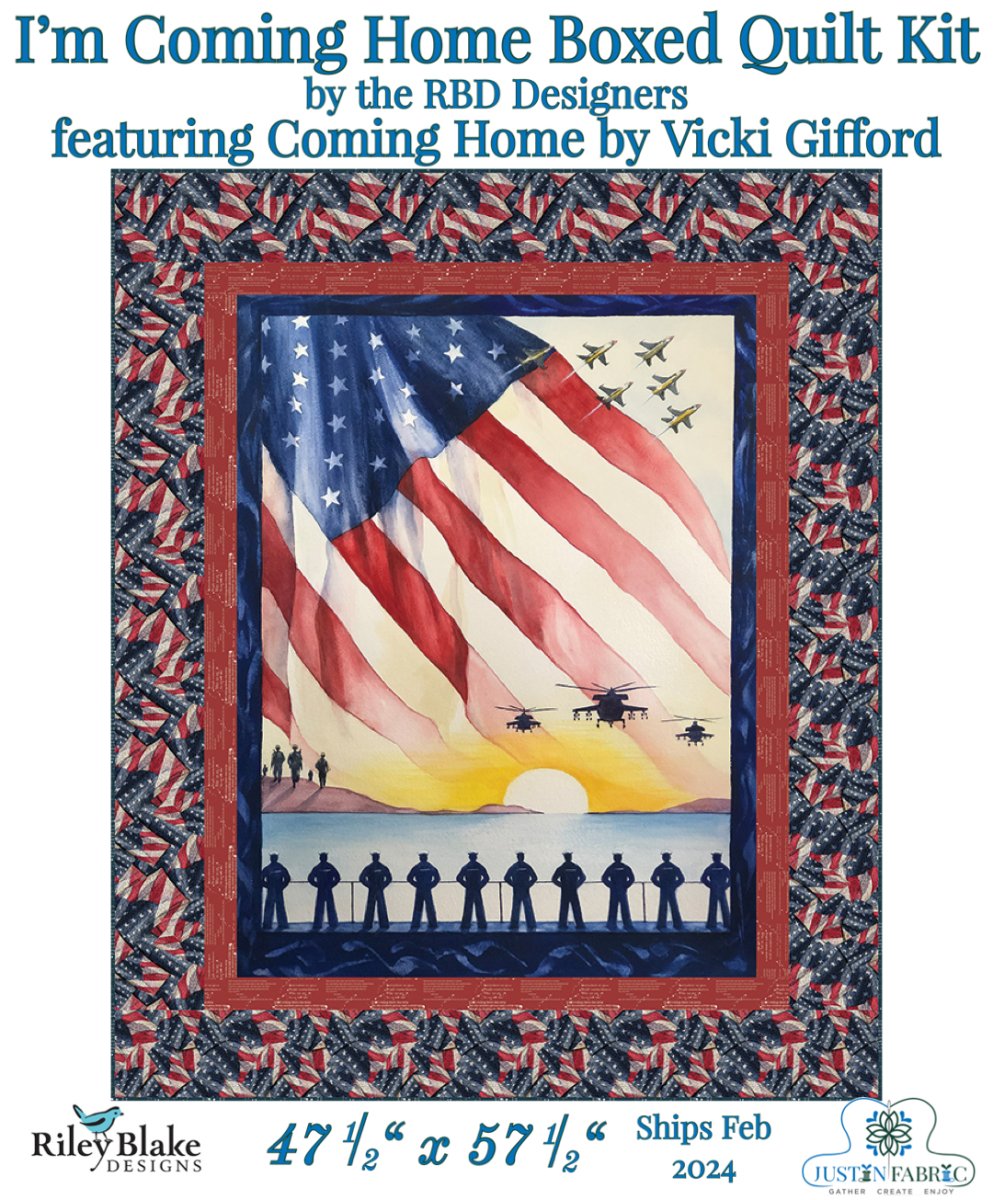I'm Coming Home Boxed Panel Quilt Kit by the RBD designers- Coming Home by Vicki Gifford | Riley Blake Designs Pre-Order (February 2024) -KT-14420 - Justin Fabric!