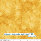Painter’s Watercolor Swirl Gold Yardage by J. Wecker Frisch | Riley Blake Designs, SKU: C680-GOLD -C680-GOLD-1/4 - Justin Fabric!