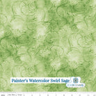 Painter’s Watercolor Swirl Sage Yardage J Wecker Frisch | Riley Blake Designs, SKU: C680-SAGE -C680-SAGE-1/4 - Justin Fabric!