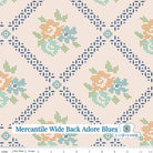 Mercantile Wide Back Adore Blues Yardage by Lori Holt | Riley Blake Designs, SKU: WB14408-BLUES Pre-Order January 2024 -WB14408-BLUES - Justin Fabric!
