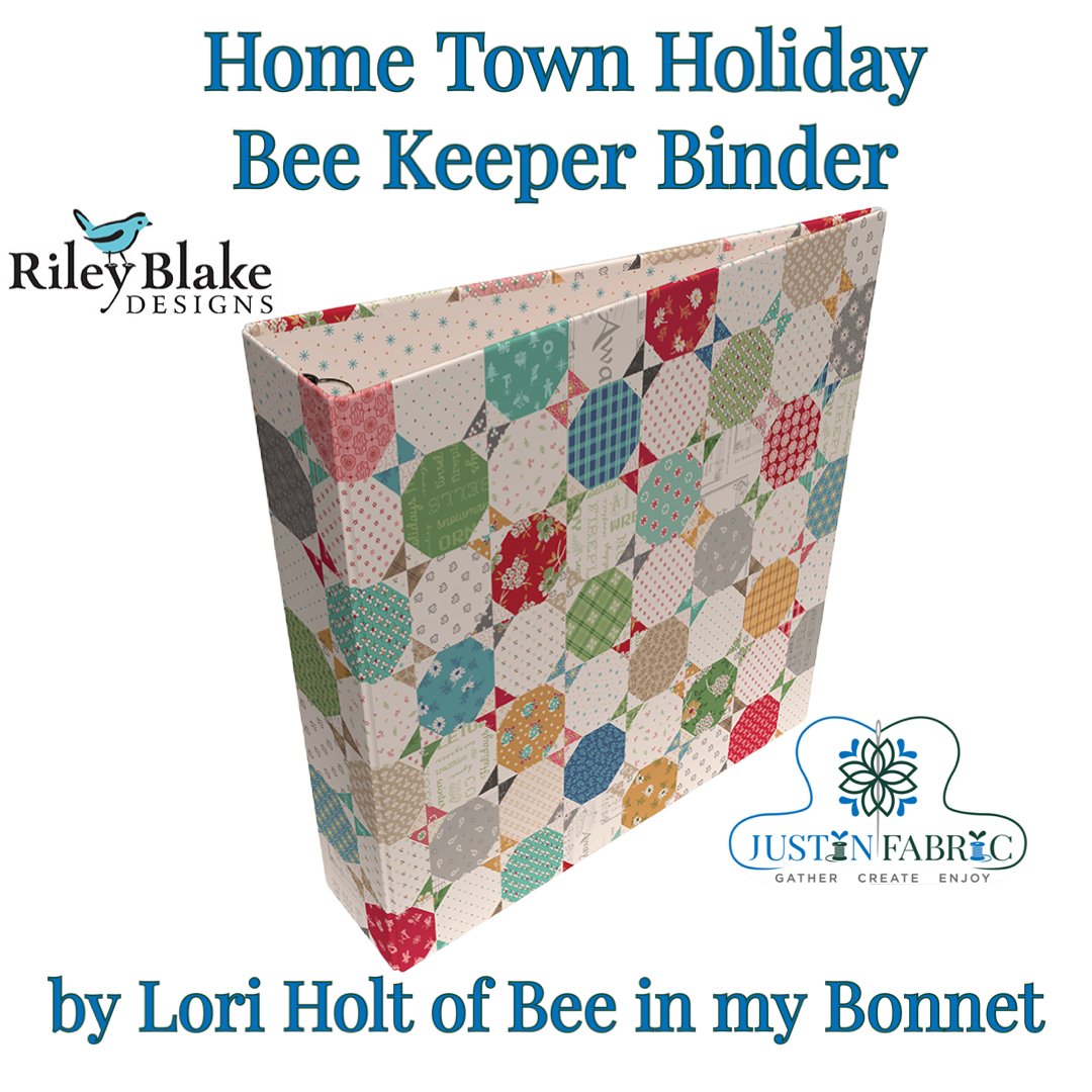 Lori Holt Home Town Holiday Bee Keeper Binder | Riley Blake ST-36036 ...