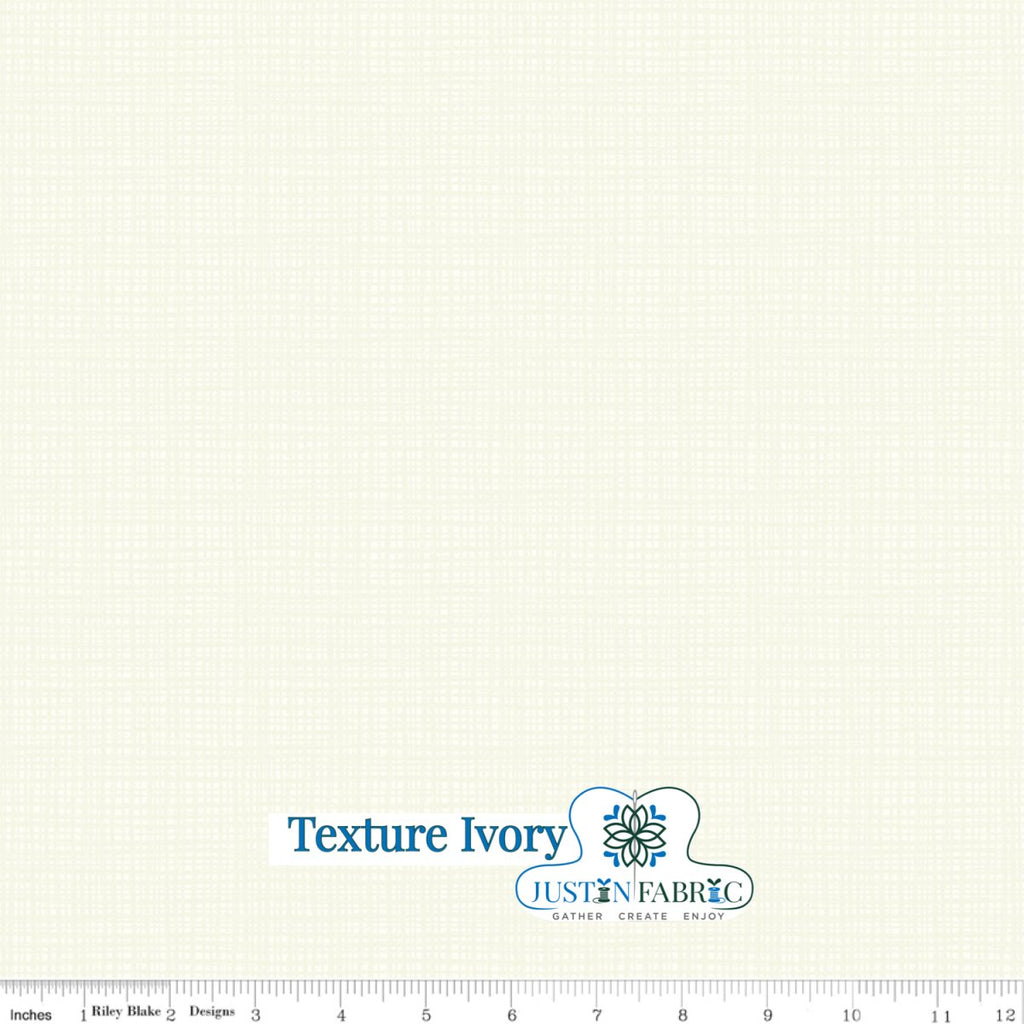 Texture Ivory Basic Yardage - Sandy Gervais | Riley Blake Designs SKU: C610-IVORY -C610-IVORY - Justin Fabric!