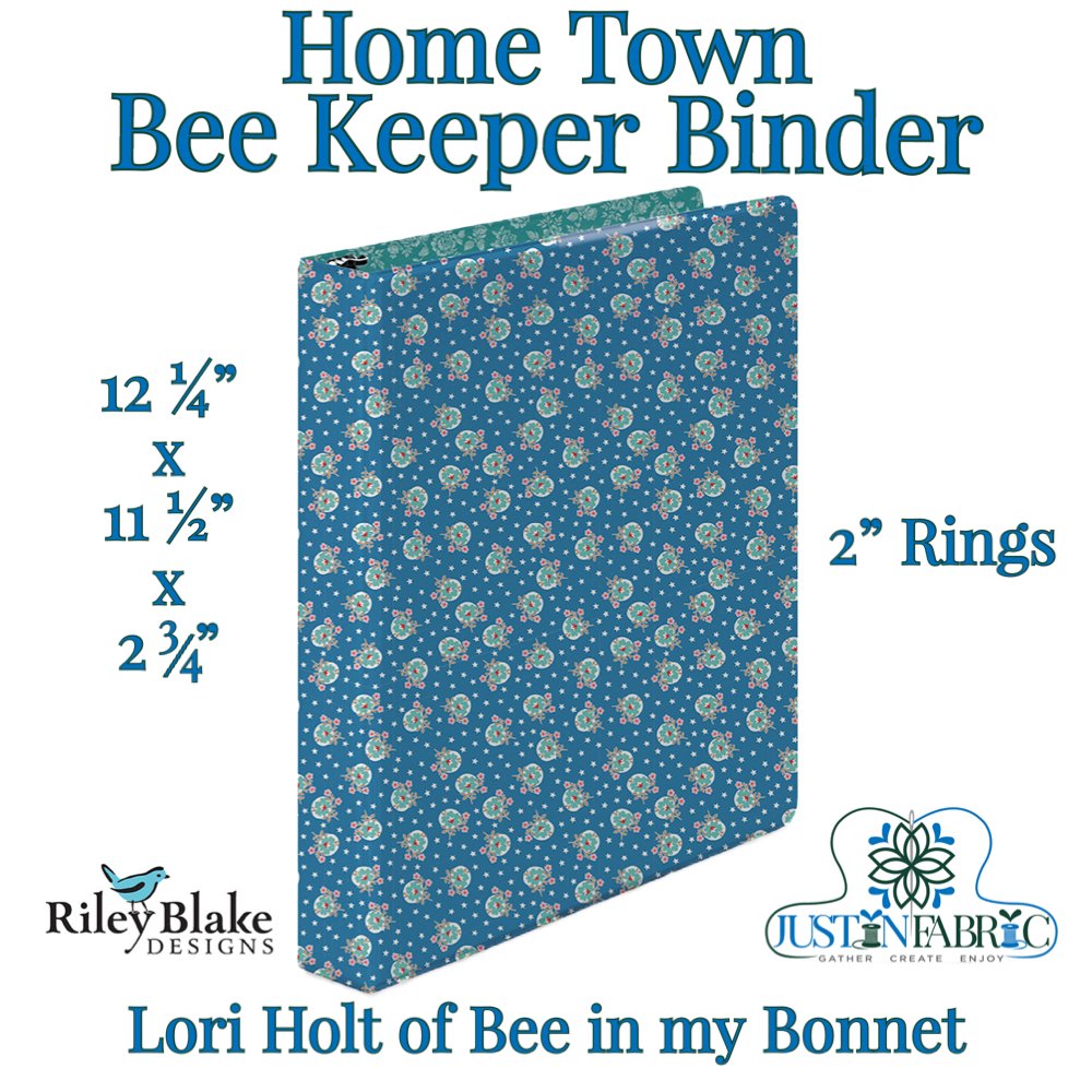 Lori Holt Home Town Bee Keeper Binder | Riley Blake Designs #ST-31097 -ST-31097 - Justin Fabric!