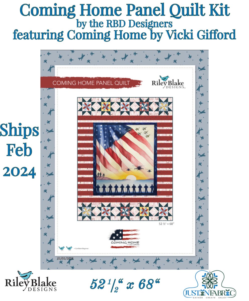 Coming Home Panel Quilt Kit by the RBD designers- Coming Home by Vicki Gifford | Riley Blake Designs Pre-Order (February 2024) -KT-COMINGHOME - Justin Fabric!