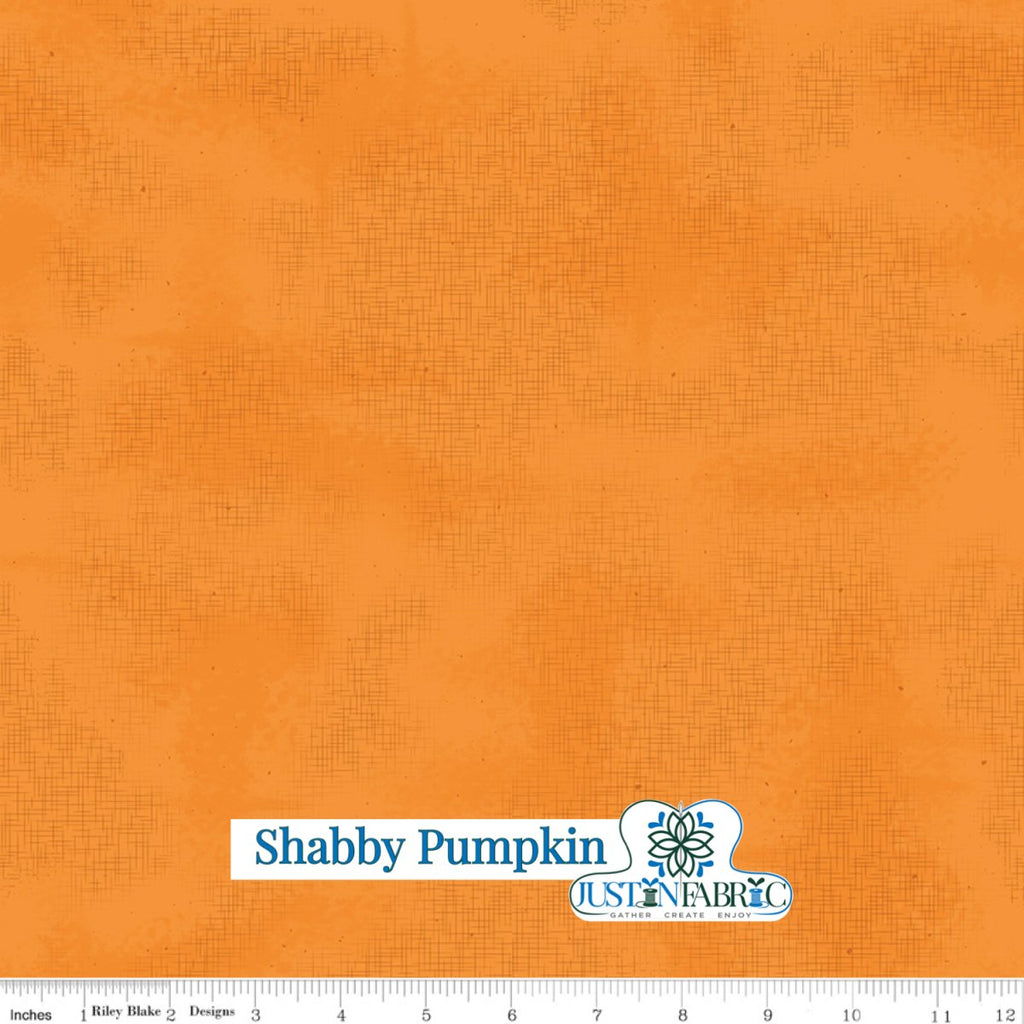 Shabby Pumpkin Yardage - Lori Holt | Riley Blake Designs SKU: C605-PUMPKIN -C605-PUMPKIN - Justin Fabric!