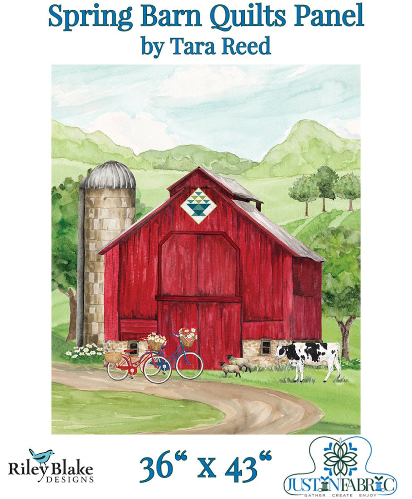 Spring Barn Quilts Panel by Tara Reed | Riley Blake Designs, SKU: PD14335-PANEL