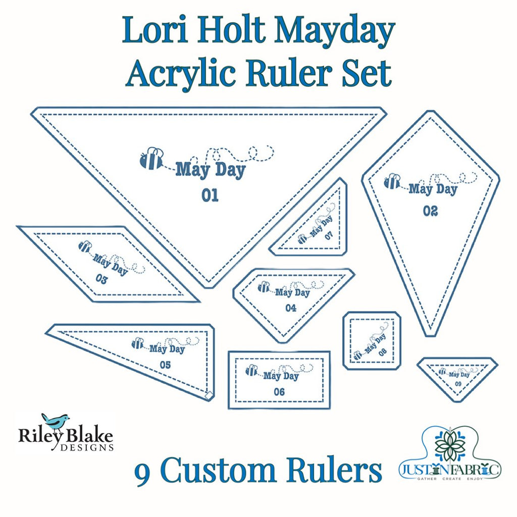 Lori Holt Mayday Acrylic Ruler Set - Bee in my Bonnet | SKU: STT-34009 -STT-34009 - Justin Fabric!
