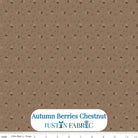 Autumn Berries Chestnut Cotton Yardage by Lori Holt | Riley Blake Designs -C14652-CHESTNUT - Justin Fabric!