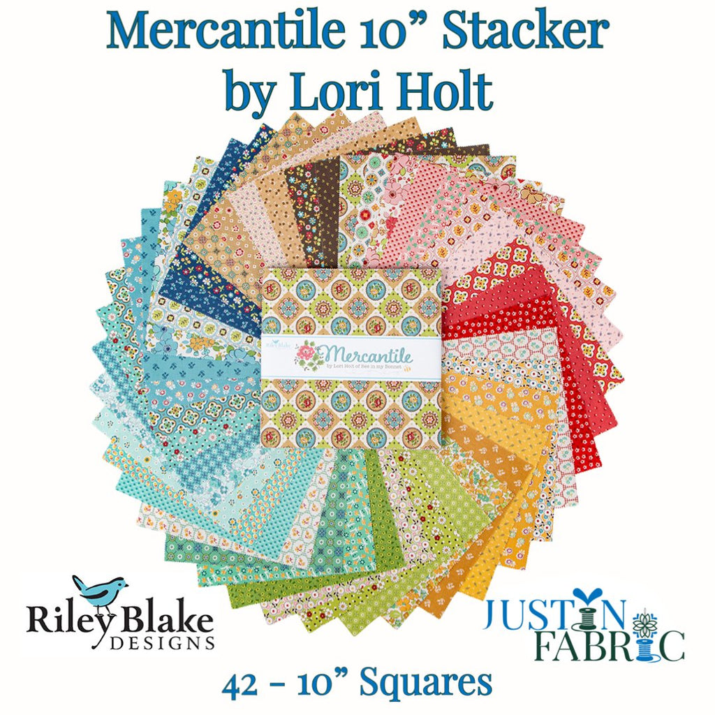 Mercantile 10" Stacker by Lori Holt | Riley Blake Designs - 42 pieces -10-14380-42 - Justin Fabric!