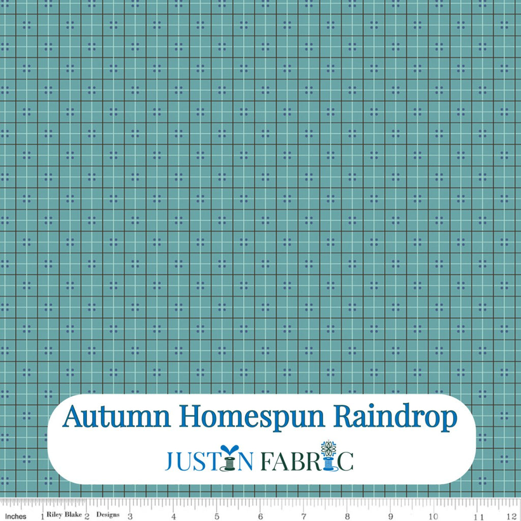 Autumn Homespun Raindrop Cotton Yardage by Lori Holt | Riley Blake Designs -C14661-RAINDROP - Justin Fabric!