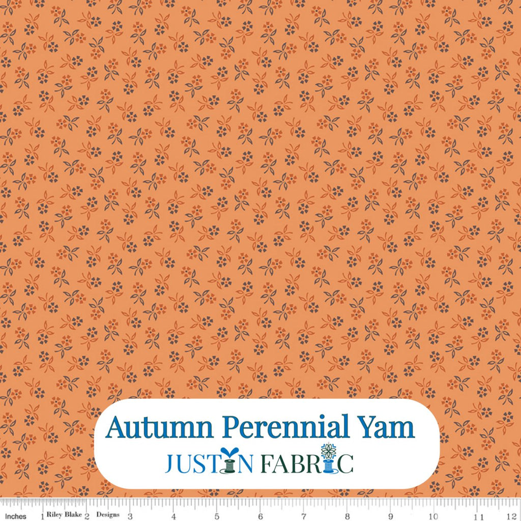 Autumn Perennial Yam Cotton Yardage by Lori Holt | Riley Blake Designs -C14664-YAM - Justin Fabric!