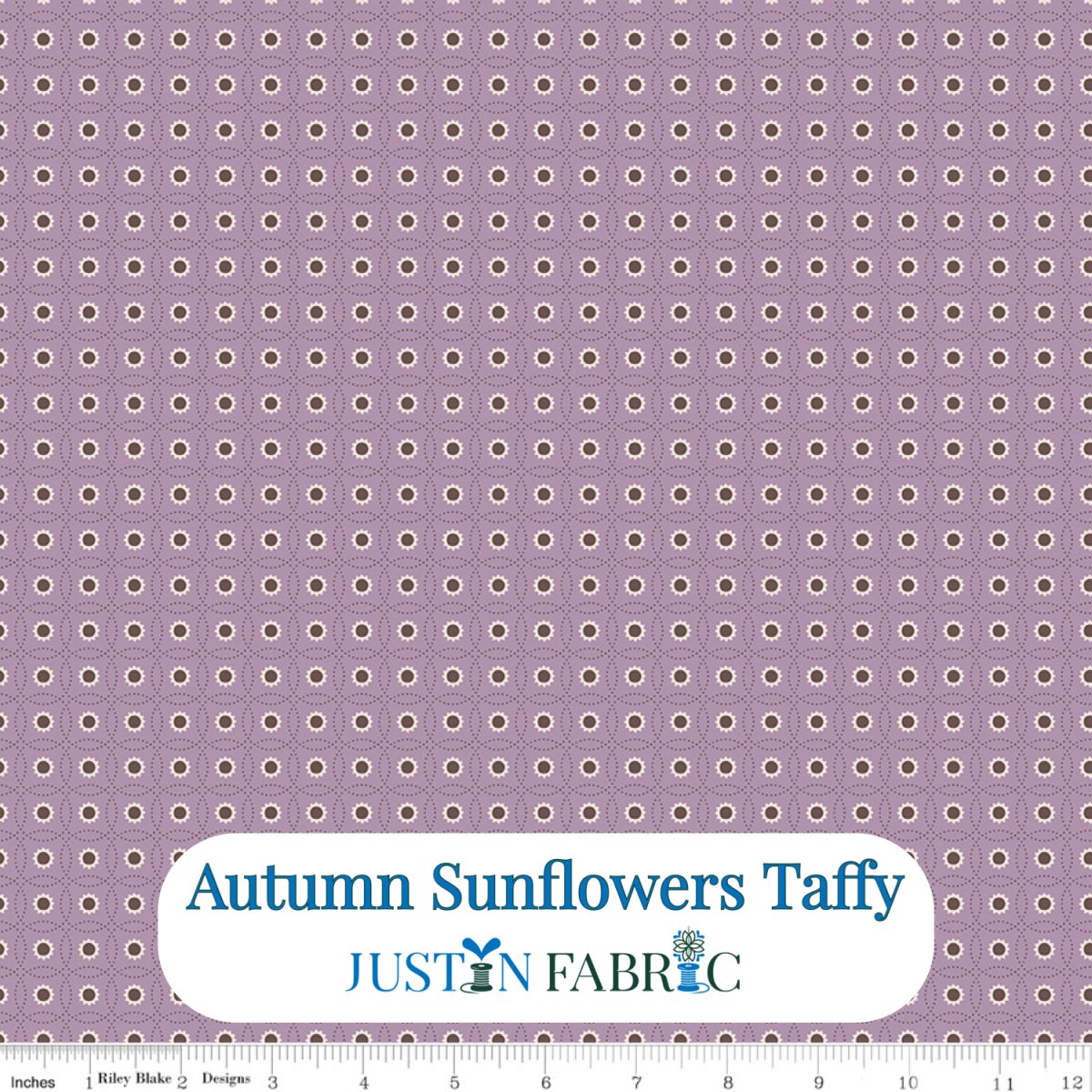 Autumn Sunflowers Taffy Cotton Yardage by Lori Holt | Riley Blake Designs -C14666-TAFFY - Justin Fabric!