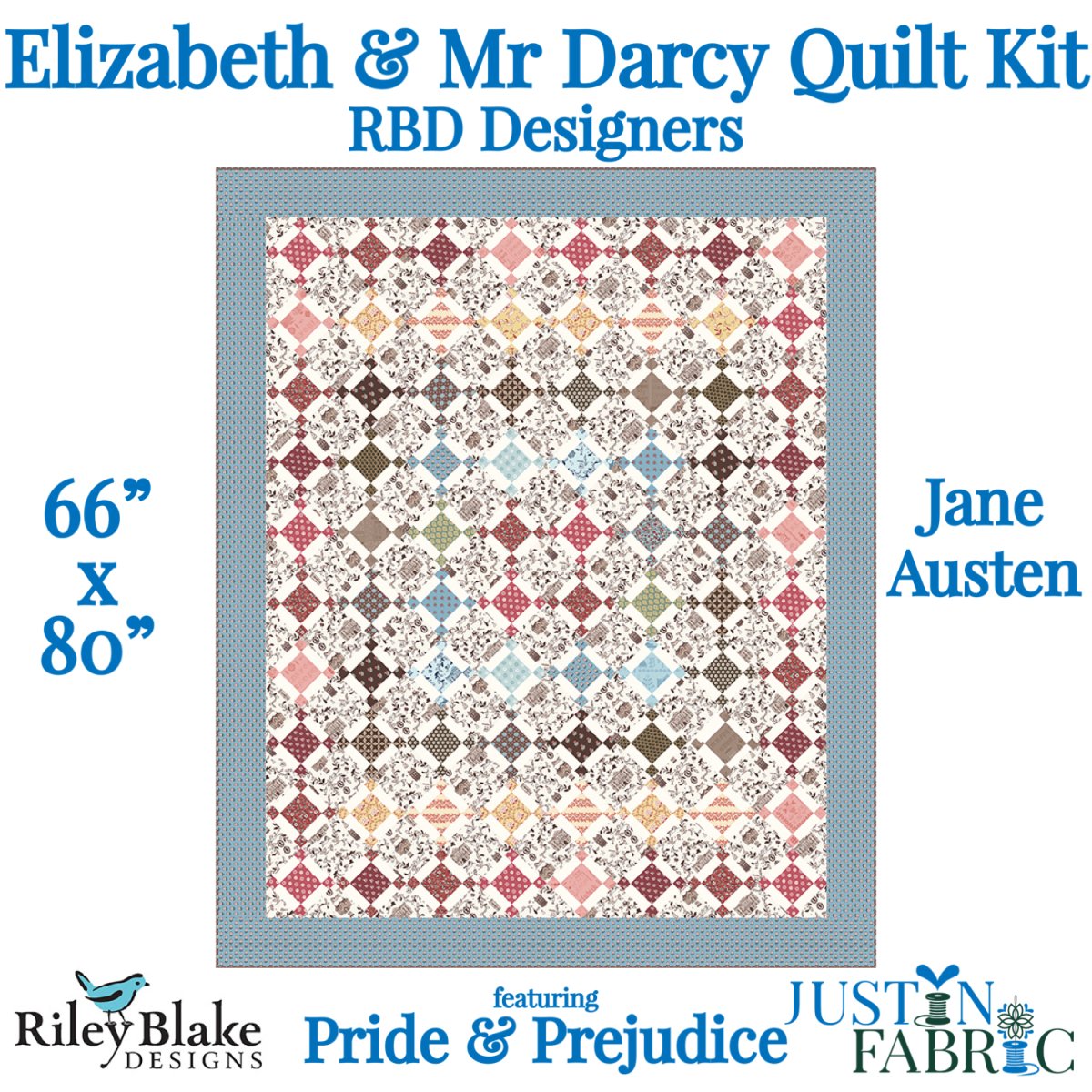 Elizabeth & Mr. Darcy Pride & Prejudice Quilt Kit by the RBD Designers | Riley Blake Designs