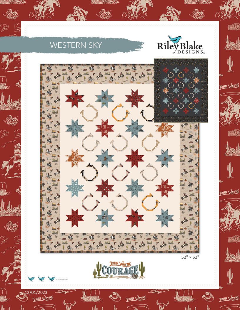 Western Sky Quilt Pattern front image from Riley Blake Designs