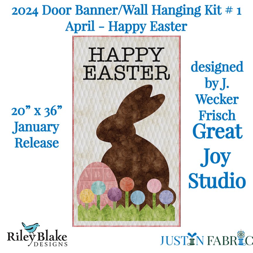 Happy Easter Door Banner Kit by J. Wecker Frisch | Riley Blake Designs 2024 Kit # 1