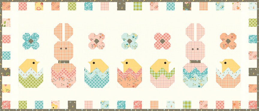Hatchery Hack Runner Boxed Kit - Spring's in Town by Sandy Gervais | Riley Blake Designs Pre-Order -KT-14210 - Justin Fabric!