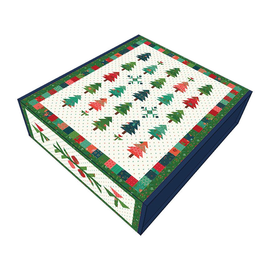 Under the Pines Quilt Boxed Kit featuring In From the Cold by Heather Peterson | #KT-14860 Pre-Order -KT-14860 - Justin Fabric!