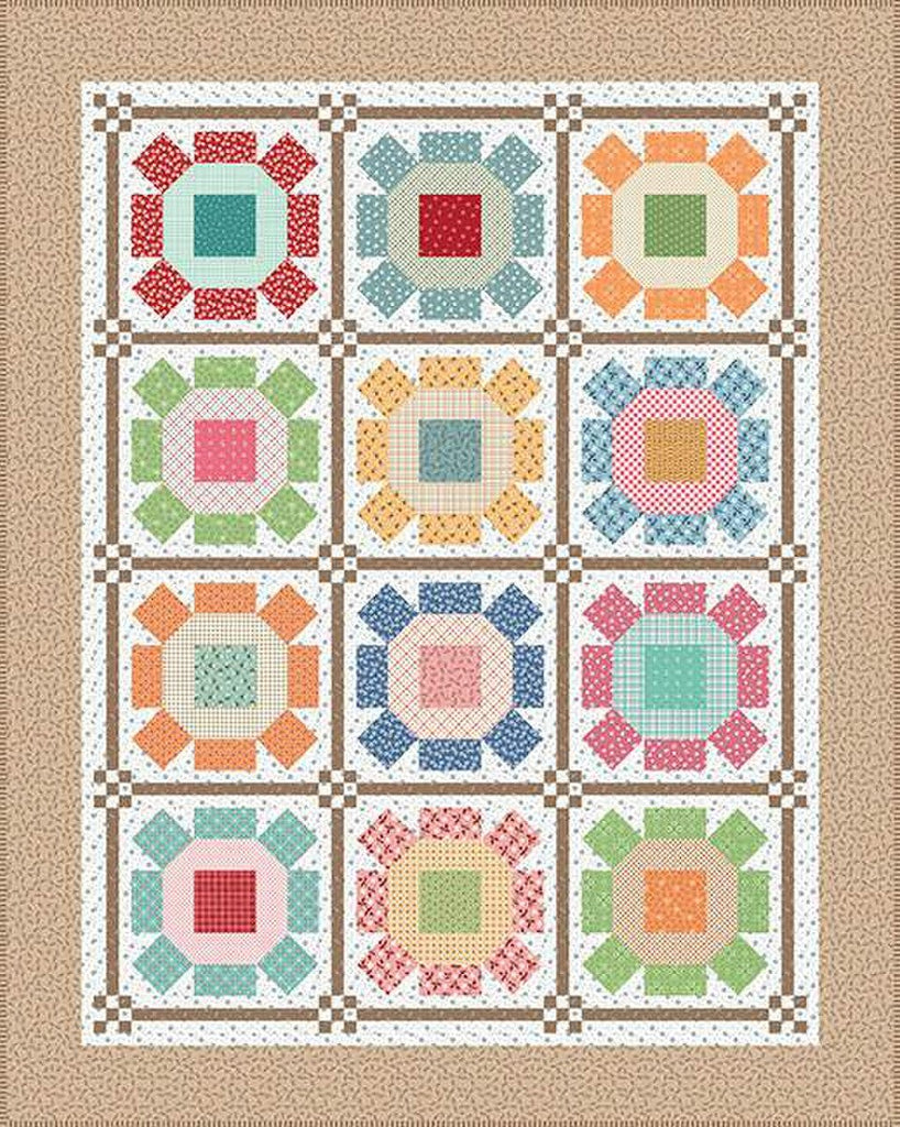 Prairie Home Book by Lori Holt of Bee in My Bonnet | It’s Sew Emma Flower Quilt 