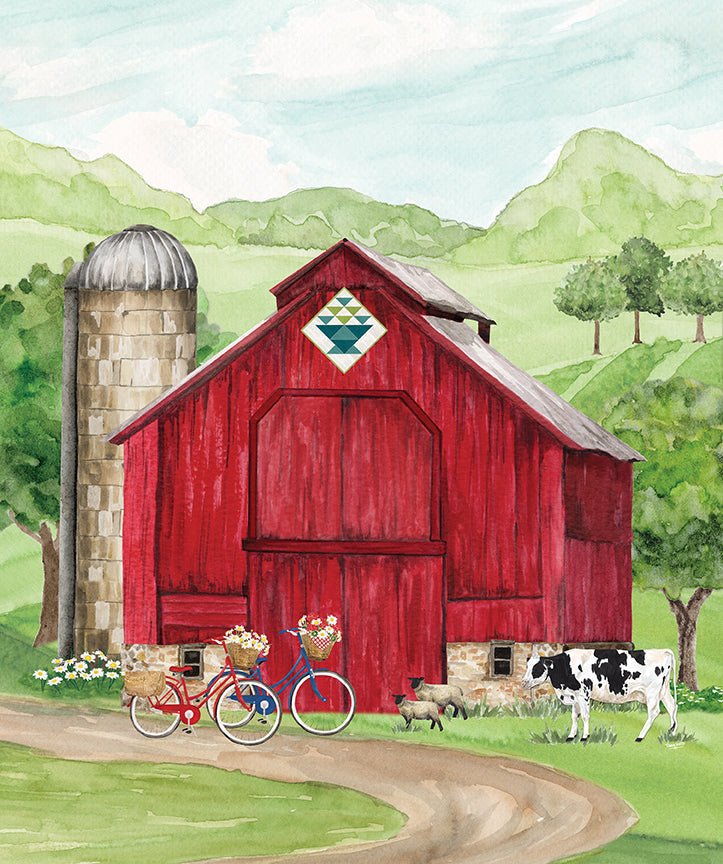 Spring Barn Quilts Panel by Tara Reed | Riley Blake Designs PD14335-PANEL Pre-order (January 2024) -PD14335-PANEL - Justin Fabric!