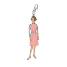 My Happy Place Enamel Charm - Pink Vintage Lady by Lori Holt | Riley Blake Designs ST-22910 -ST-22910 - Justin Fabric!