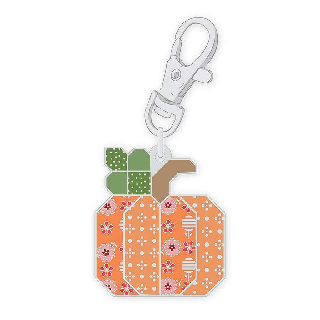 Lori Holt Enamel Happy Charm™ Pumpkin - Bee Dots collection | Riley Blake Designs #ST-33024 -ST-33024 - Justin Fabric!