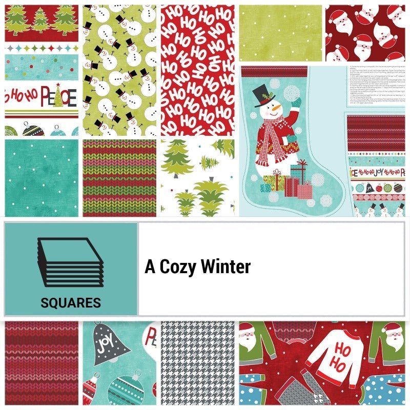 A Cozy Winter 10x10 pack (42)pcs-Cherry Guidry - Justin Fabric