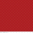 Barn Red Bee Cross Stitch-Riley Blake -C745-BARNRED-FQ - Justin Fabric!