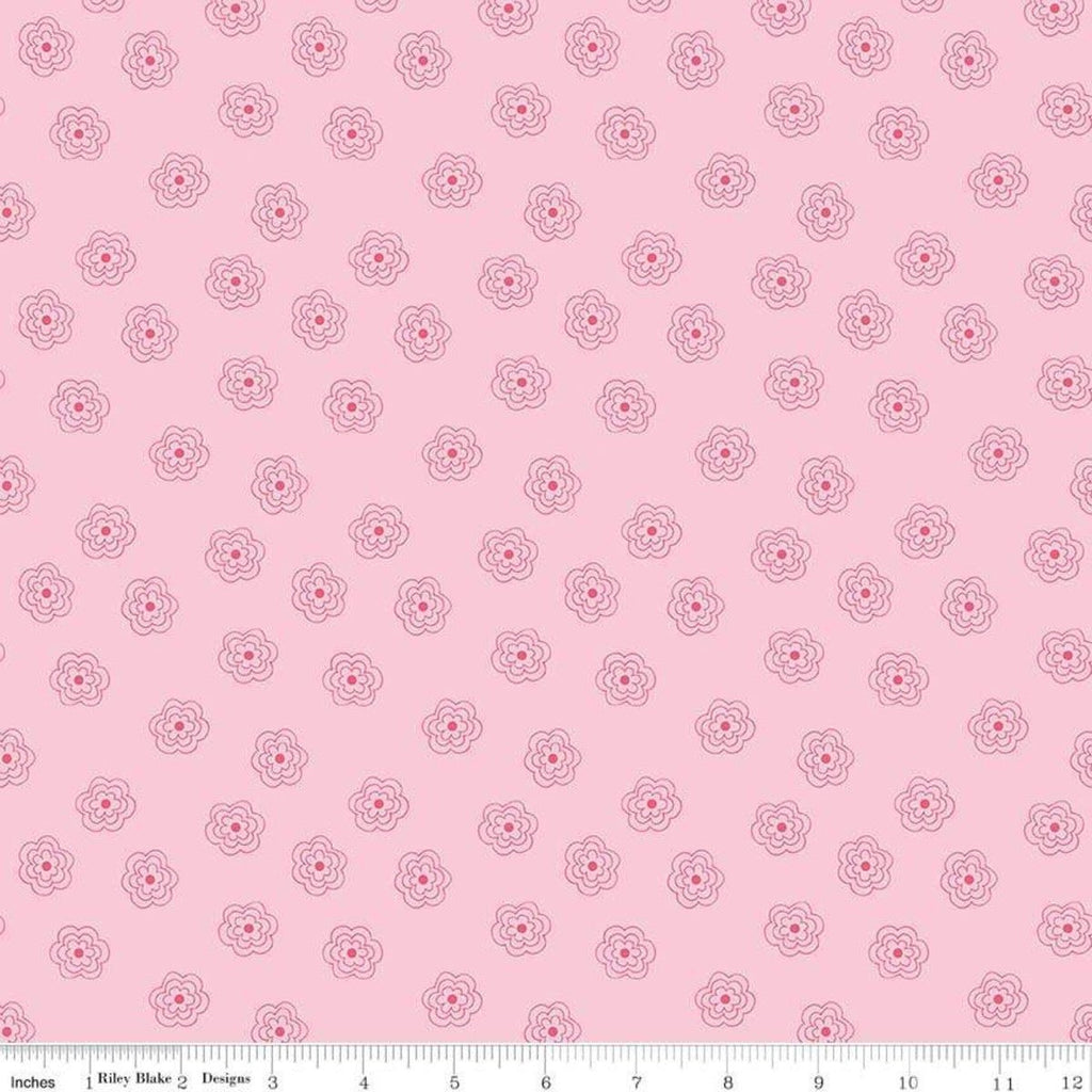 Bee Basics Blossom Pink Yardage | SKU: C6404-PINK -C6404-PINK - Justin Fabric!