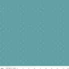 Bee Cross Stitch Riley Teal Yardage by Lori Holt for Riley Blake Designs -C745-RILEYTEAL-FQ - Justin Fabric!