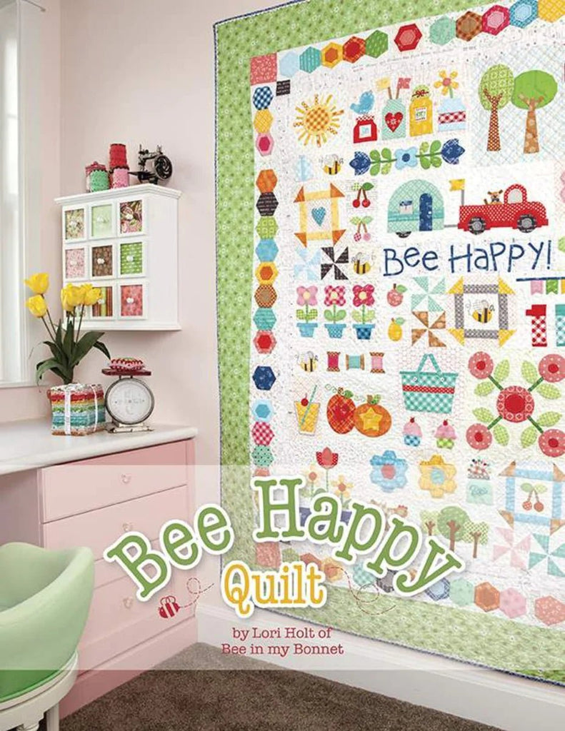 Bee in my Bonnet Bee Happy Quilt Booklet by Lori Holt -P120-BEEHAPPY - Justin Fabric!