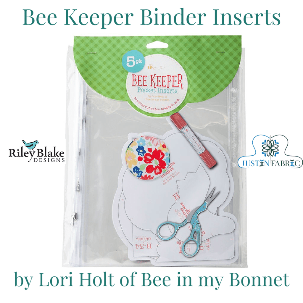 Bee Keeper Binder Pocket Inserts Lori Holt of Bee in my Bonnet -ST-17850 - Justin Fabric!
