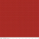 Bee Plaids Cider Barn Red by Lori Holt for Riley Blake Designs -C12031-BARNRED-1 - Justin Fabric!