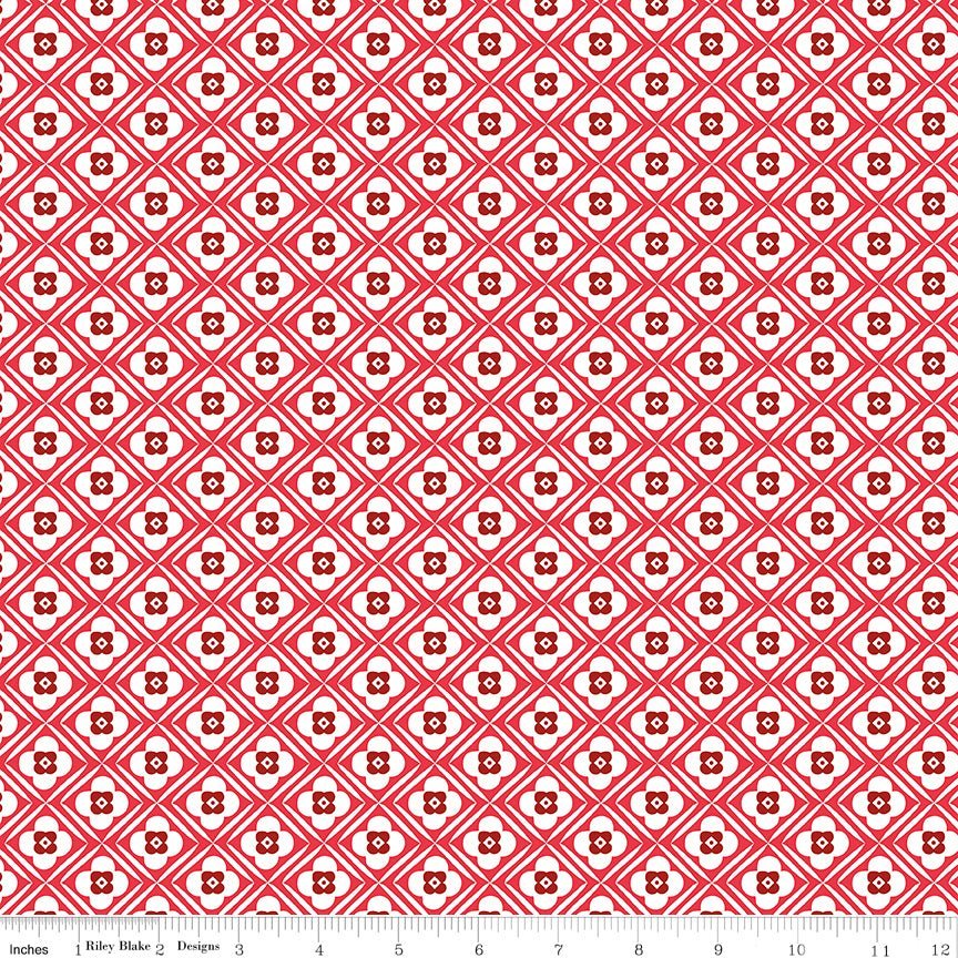 Bee Plaids Hugs Cayenne by Lori Holt for Riley Blake Designs -C12021-CAYENNE-1 - Justin Fabric!