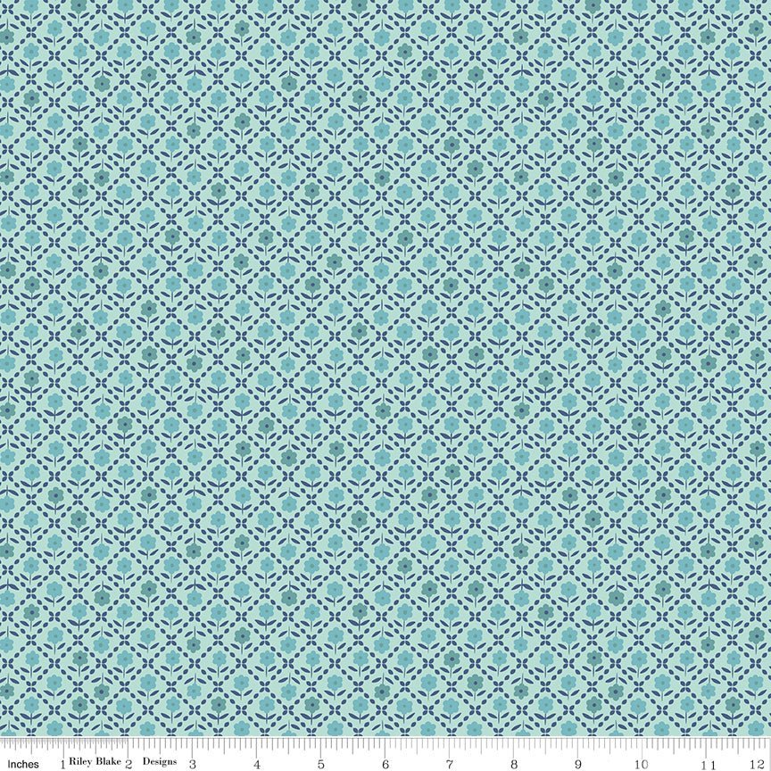 Bee Plaids Zinnia Cottage by Lori Holt for Riley Blake Designs -C12024-COTTAGE-1 - Justin Fabric!