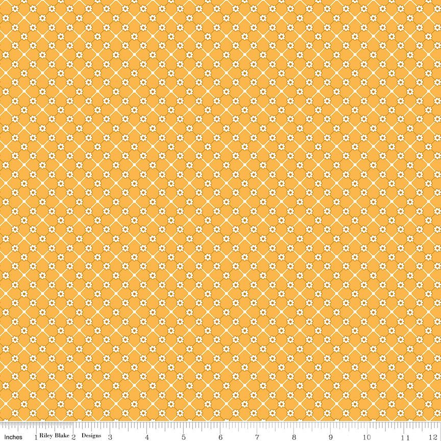 Bee Plaids Sunflower Daisy by Lori Holt for Riley Blake Designs -C12035-DAISY-1 - Justin Fabric!