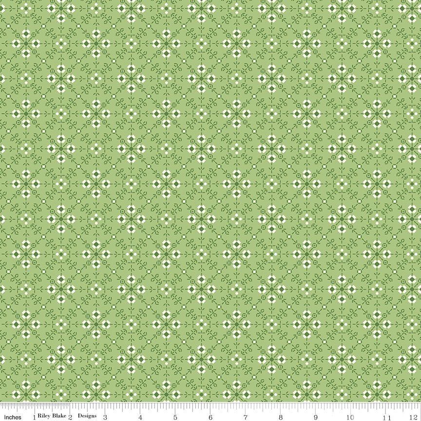 Bee Plaids Homemade Granny Apple by Lori Holt for Riley Blake Designs -C12029-GRANNYAPPLE-1 - Justin Fabric!