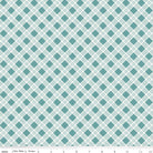 Bee Plaids Scarecrow Teal by Lori Holt for Riley Blake Designs -C12020-TEAL-1 - Justin Fabric!