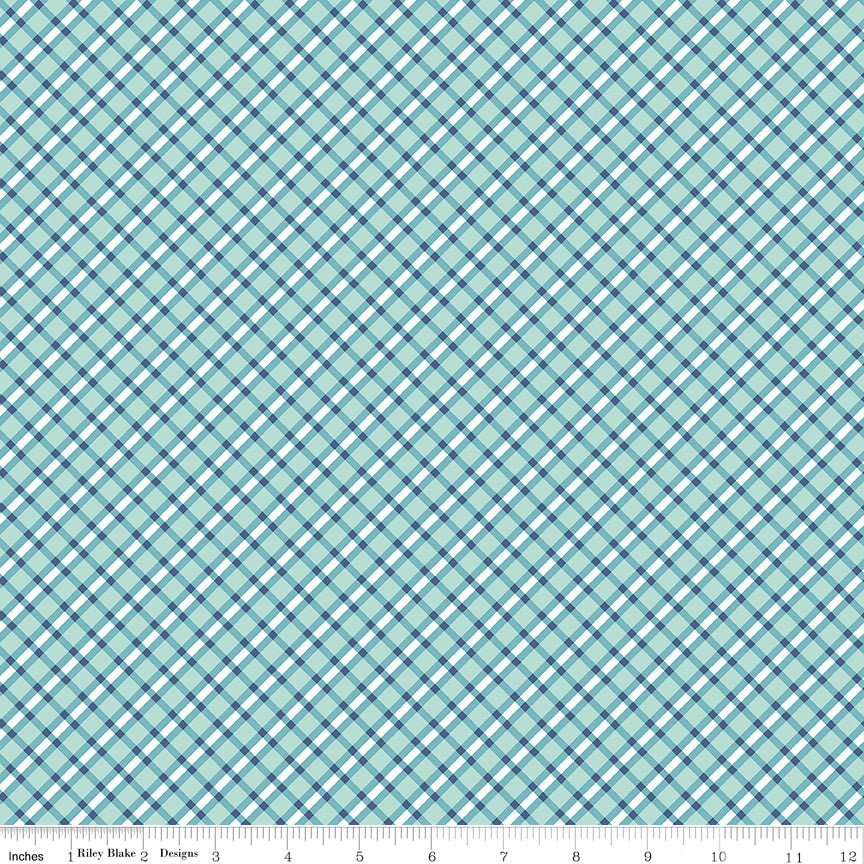 Bee Plaids Cobler Songbird by Lori Holt for Riley Blake Designs -C12032-SONGBIRD-1 - Justin Fabric!