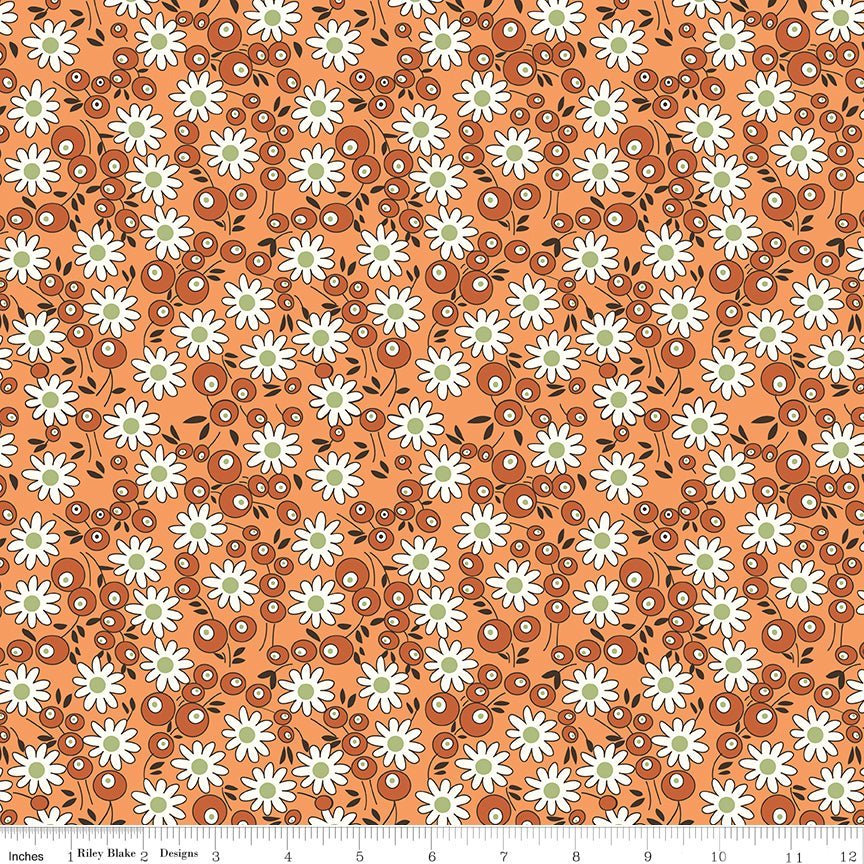 Bee Vintage Marje Melon by Lori Holt for Riley Blake Designs #C13074 -C13074-MELON-1 - Justin Fabric!
