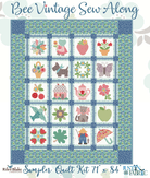 Bee Vintage Sampler Sew Along Quilt Kit by Lori Holt -BEEVINT-SAMP - Justin Fabric!