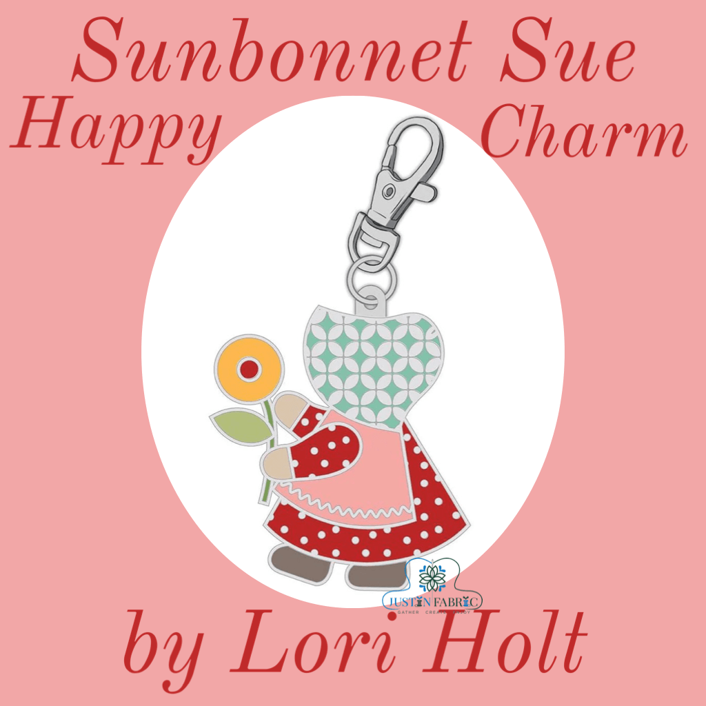 Lori Holt Enamel Happy Charm™ Sunbonnet Sue | Bee Vintage - Riley Blake Designs -ST-30024 - Justin Fabric!