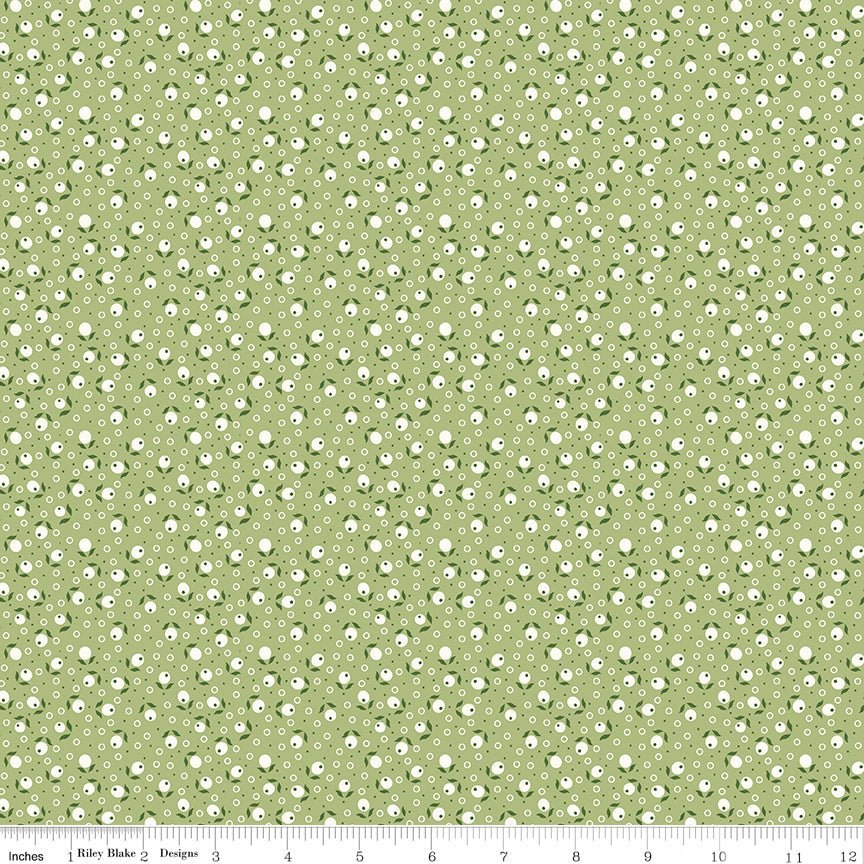 Bee Vintage Suzanne Lettuce by Lori Holt for Riley Blake Designs #C13086 -C13086-LETTUCE-1 - Justin Fabric!