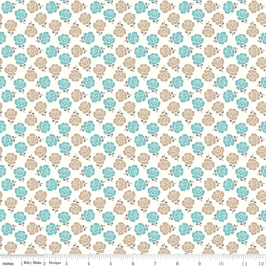 Bee Vintage Sylvia Cloud by Lori Holt for Riley Blake Designs #C13090 -C13090-CLOUD-1 - Justin Fabric!