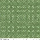 Calico Flowerbed Basil Yardage by Lori Holt for Riley Blake -C12853-BASIL-1 - Justin Fabric!