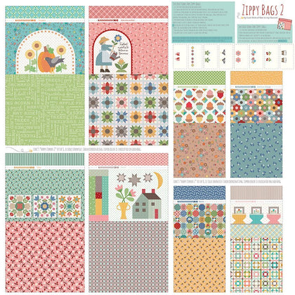 Calico Zippy Bags 2 Home Décor Panel by Lori Holt | Riley Blake Designs