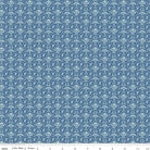 Calico Wallpaper Denim Yardage by Lori Holt for Riley Blake -C12841-DENIM-1 - Justin Fabric!