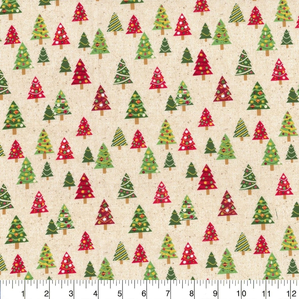 Christmas Trees Glitter Yardage | SKU: FAT16420-TG -FAT16420-TG - Justin Fabric!