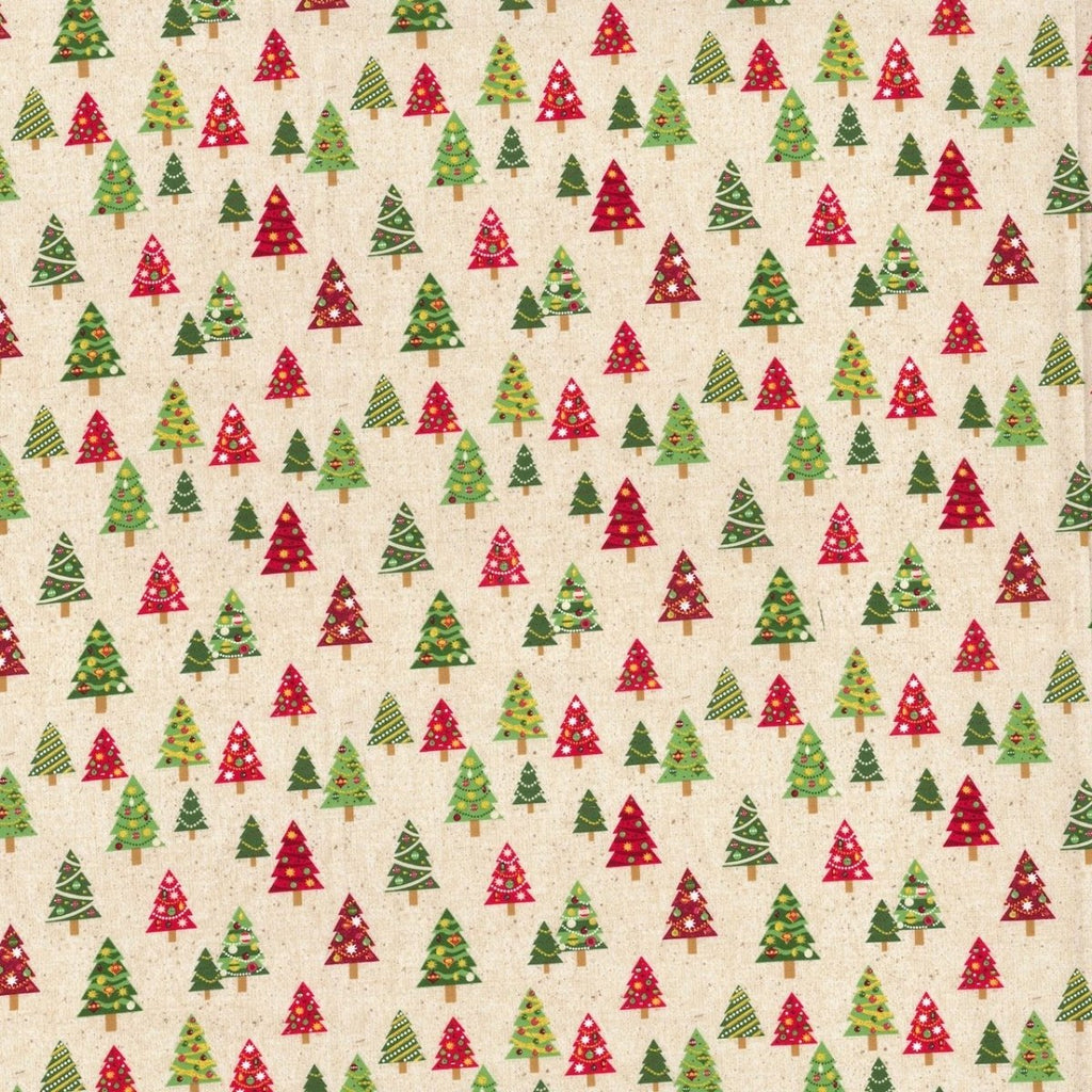Christmas Trees Glitter Yardage | SKU: FAT16420-TG -FAT16420-TG - Justin Fabric!