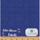 Color Weave Cobalt Blue Yardage by Contempo Studio | Benartex 6068-57 -6068-57 - Justin Fabric!