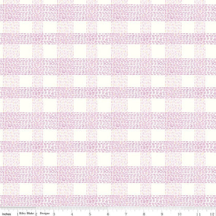 Community Plaid Cream Yardage | Riley Blake Designs